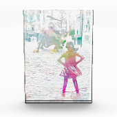 Das Furchtlose Mädchen (Wasserfarbe) Fotoblock (Vorderseite)