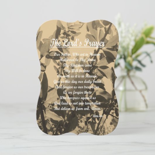 Das Fürstengebet Feiertagskarte (Stehend Vorderseite)