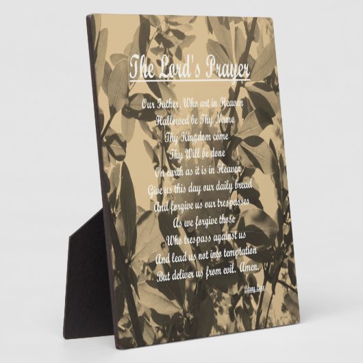 Das Fürstengebet Fotoplatte (Seite)