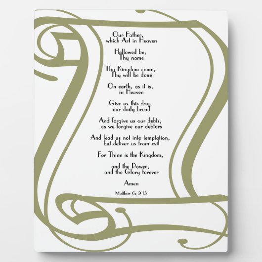 Das Fürstengebet Fotoplatte (Vorderseite)