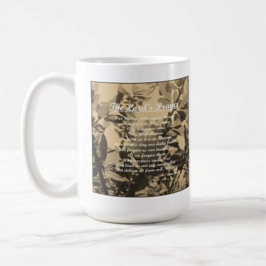 Das Fürstengebet Kaffeetasse (Links)