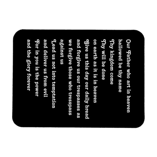 Das Fürstengebet Magnet (Horizontal)