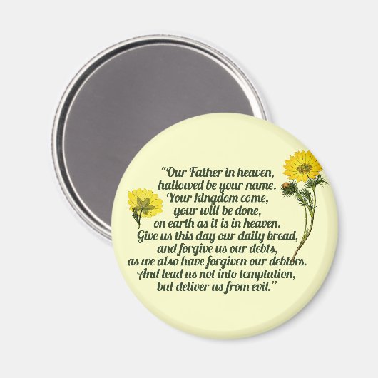 Das Fürstengebet Magnet (Vorderseite/Rückseite)
