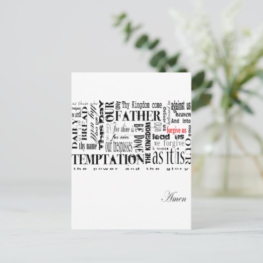 Das Fürstengebet Postkarte (Stehend Vorderseite)