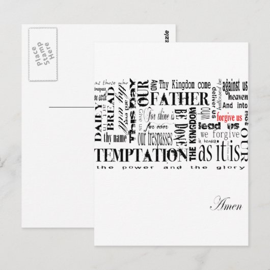 Das Fürstengebet Postkarte (Vorne/Hinten)