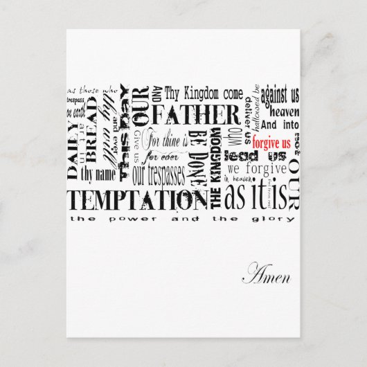 Das Fürstengebet Postkarte (Vorderseite)