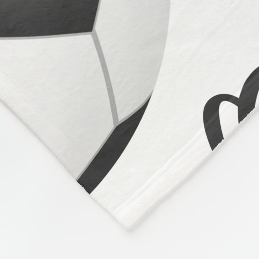 Das Fußballfeld ist mein glücklicher Ort, wo Mädch Fleecedecke (Ecke)