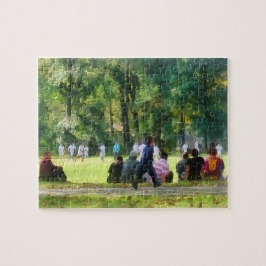 Das Fußballspiel sehen Puzzle (Horizontal)