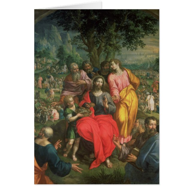 Das Füttern der fünf tausend, c.1590 (Vorne)