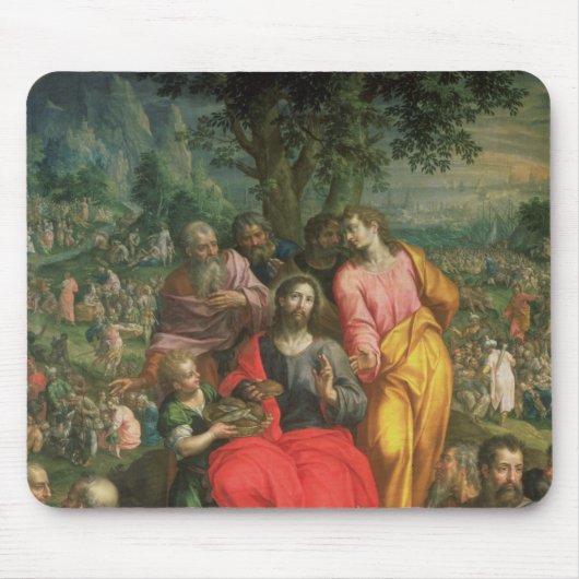 Das Füttern der fünf tausend, c.1590 Mousepad (Vorne)