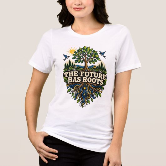 Das Future Hat Wurzeln Shirt (Vorderseite)