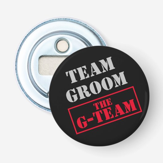 Das G-Team Team Groom Flaschenöffner (Vorderseite)