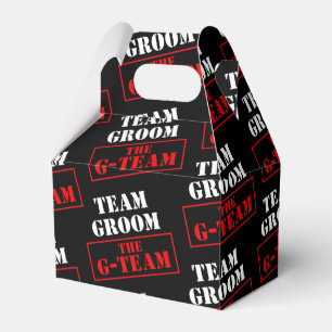 Das G-Team Team Groom Gable Geschenkschachtel