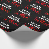 Das G-Team Team Groom Geschenkpapier (Ecke)
