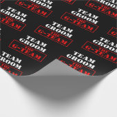 Das G-Team Team Groom Geschenkpapier (Ecke)