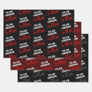 Das G-Team Team Groom Geschenkpapier Set