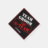 Das G-Team Team Groom Serviette (Ecke)