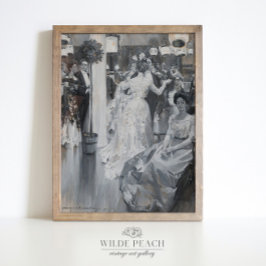 Das Gala Vintage Modegemälde Frauenposter Poster