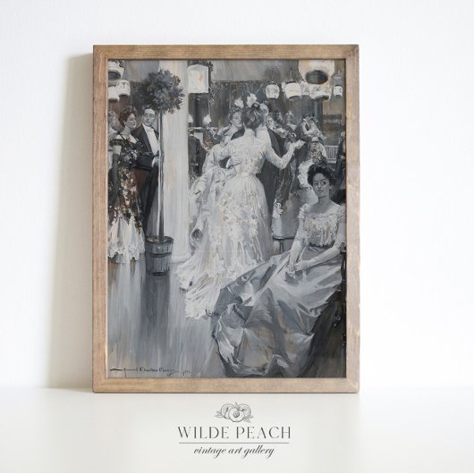 Das Gala Vintage Modegemälde Frauenposter Poster