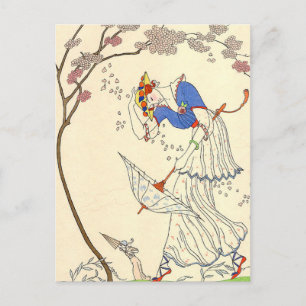 Das Gale von George Barbier Postkarte