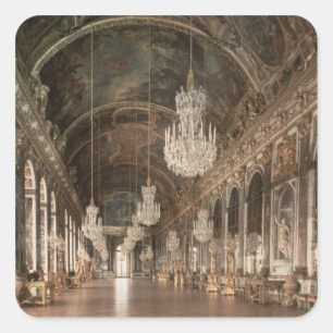 Das Galerie DES Glaces 1678-84 Quadratischer Aufkleber