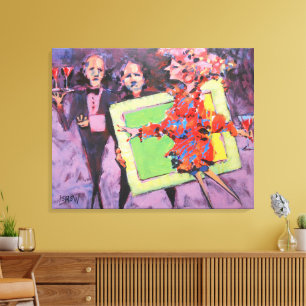 Das Galeriespiel Malerei / Künstler Larry Lerew Leinwanddruck