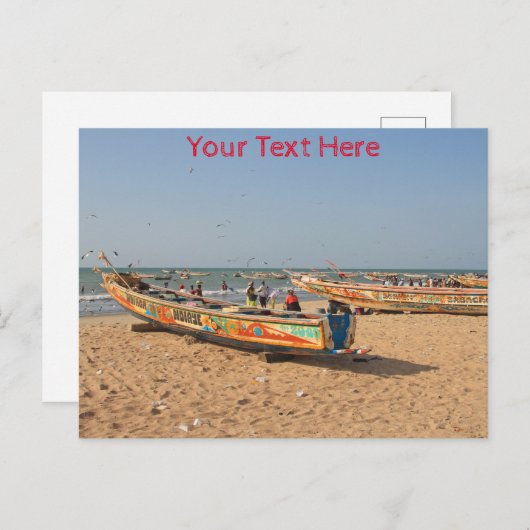 Das Gambia Postkarte (Vorne/Hinten)