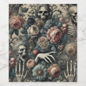 Das Gambit des Ghouls – Gotischer Viktorianismus Weinetikett (Einzelnes Label)