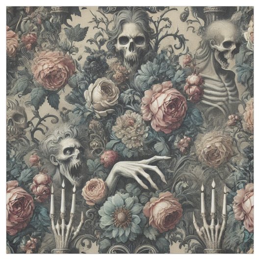 Das Gambit von Ghoul - Gothic Statement Tile Stoff (Muster)