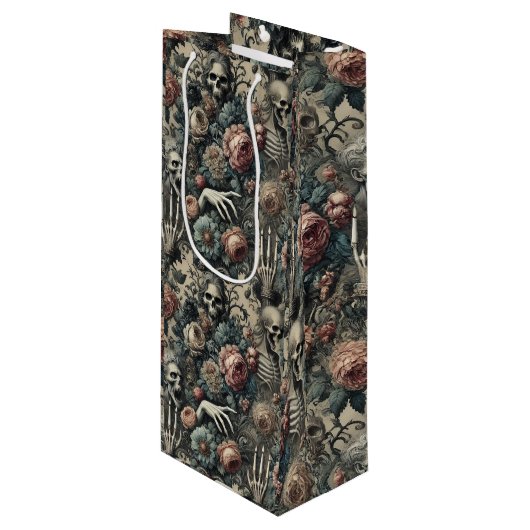 Das Gambit von Ghoul - gotisch Viktorianisch Geschenktüte Für Weinflaschen (Vorderseite Schrägansicht)