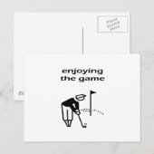 Das Game Golf Design Postkarte (Vorne/Hinten)