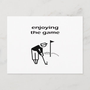 Das Game Golf Design Postkarte