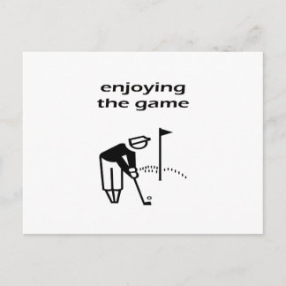 Das Game Golf Design Postkarte
