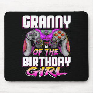 Das Gamer Girl Matching Video Game zum Geburtstag Mousepad