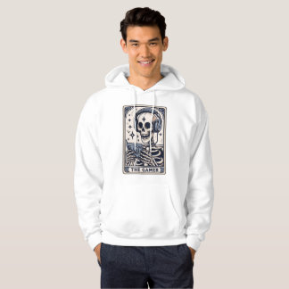 Das Gamer-Skelett-Tarotkarten-Shirt Hoodie