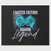 Das Gaming Legende für Gamer-Videospiel Geschenkpapier (Flach)
