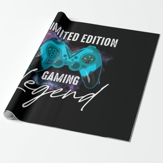Das Gaming Legende für Gamer-Videospiel Geschenkpapier (Ungerollt)