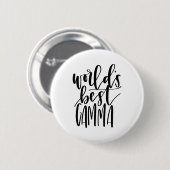 Das Gamma-Kalligraphie-Knopf der Welt bester Button (Vorne & Hinten)
