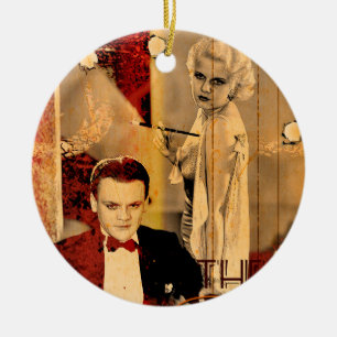 Das Gangster-Blonde-Mädchen Keramik Ornament