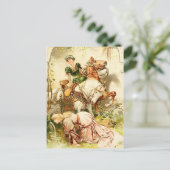 Das Gänsemädchen Postkarte (Stehend Vorderseite)