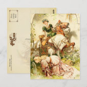 Das Gänsemädchen Postkarte (Vorne/Hinten)