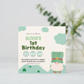 Das ganze Alter geschlechtsneutral st. Patricks Ge Einladung (Stehend Vorderseite)