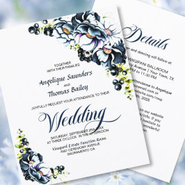 Das ganze Budget für eine blaugraue Blumenhochzeit