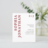 Das ganze Budget für eine Burgund-Hochzeit (Stehend Vorderseite)