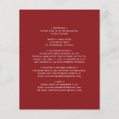 Das ganze Budget für eine Burgund-Hochzeit (Rückseite)