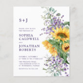 Das ganze Budget für eine Sonnenblumenfreude (Vorderseite)