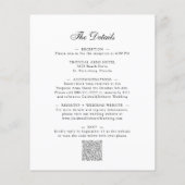 Das ganze Budget in einem Boho Pink Rose Einladung (Rückseite)