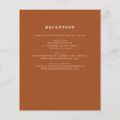 Das ganze Budget in einem Burnt Orange Hochzeit Ei Flyer (Hinten)