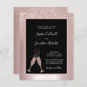 Das ganze Budget in einem Champagner Glitzer Hochz (Vorne/Hinten)