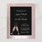 Das ganze Budget in einem Champagner Glitzer Hochz (Vorderseite)